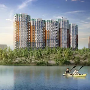 прекрасная квартира на берегу озера в жк Laketown Апартаменты Алматы